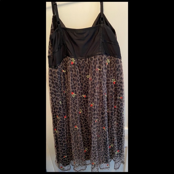 Torrid’s Betsy Johnson Black Leopard Skater Mid Dress - Picture 5 of 5